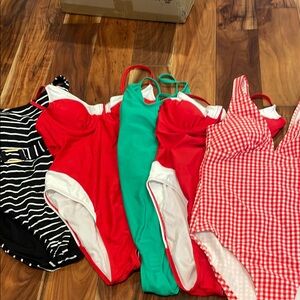 Women’s size small one piece bathing suit bundle
